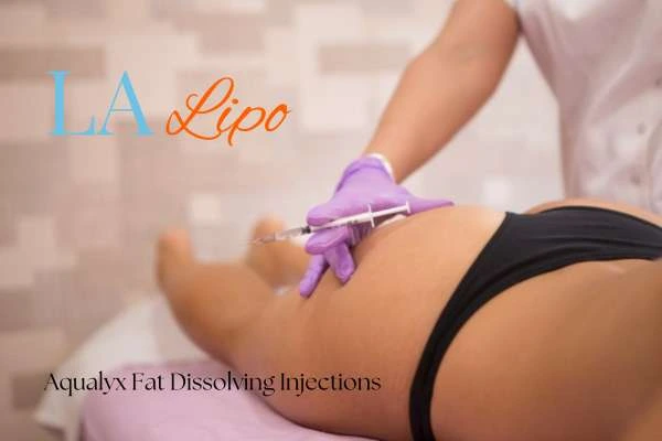 Woman having fat dissolving injections Ruislip Gardens on thighs
