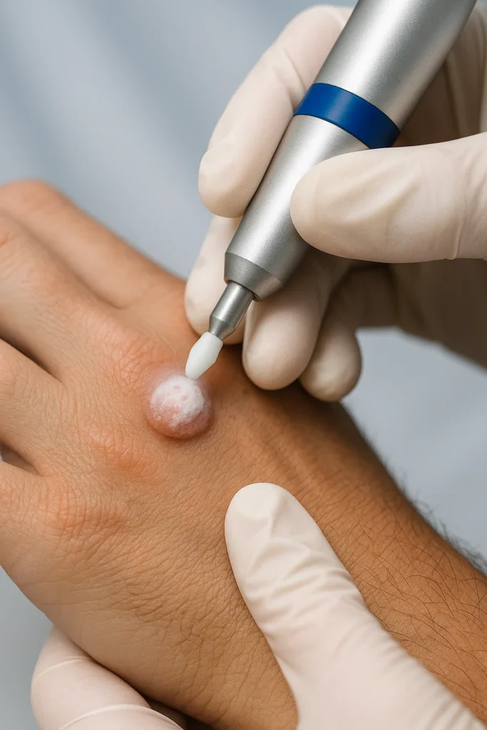 example of wart removal Ruislip Gardens using cryopen