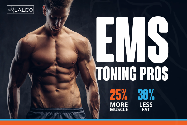 Image of man with sculpted stomach showing the fat loss and muscle gain of LA-EMS Body Sculpting Treatment Ruislip Gardens